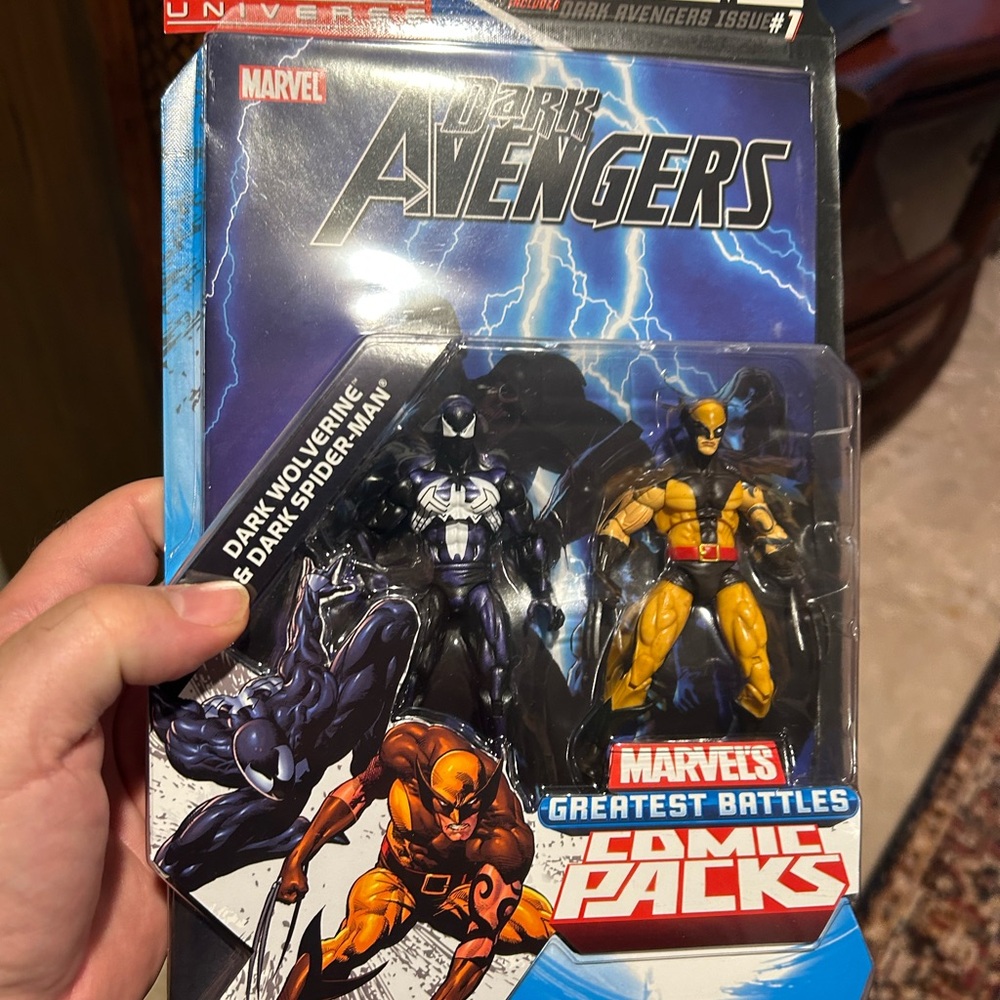 Marvel Dark Avengers Action Figures - Black and Yellow